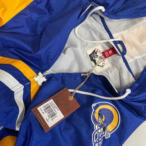 Los Angeles Rams Mitchell & Ness Full-Zip Windbreaker - Picture 6 of 7